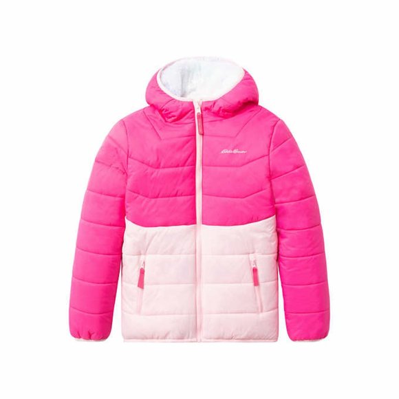 Eddie Bauer Girls' Youth Reversible Plush Jacket